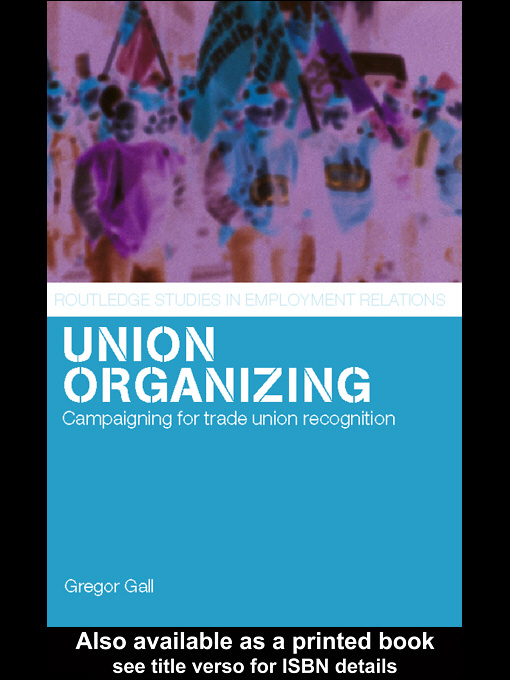 Cover image for Union Organizing